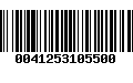 Código de Barras 0041253105500