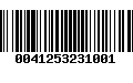 Código de Barras 0041253231001