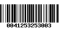 Código de Barras 0041253253003