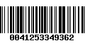 Código de Barras 0041253349362