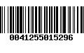 Código de Barras 0041255015296