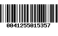 Código de Barras 0041255015357