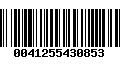 Código de Barras 0041255430853