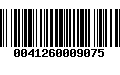 Código de Barras 0041260009075