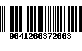 Código de Barras 0041260372063