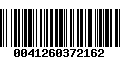 Código de Barras 0041260372162