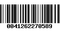 Código de Barras 0041262270589