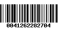 Código de Barras 0041262282704