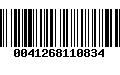 Código de Barras 0041268110834