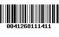 Código de Barras 0041268111411