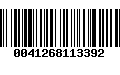 Código de Barras 0041268113392