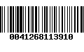 Código de Barras 0041268113910