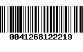 Código de Barras 0041268122219