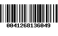 Código de Barras 0041268136049