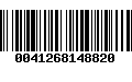 Código de Barras 0041268148820