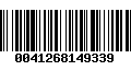 Código de Barras 0041268149339