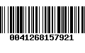 Código de Barras 0041268157921