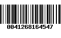 Código de Barras 0041268164547