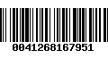 Código de Barras 0041268167951