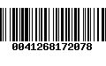 Código de Barras 0041268172078