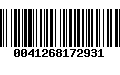 Código de Barras 0041268172931