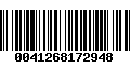 Código de Barras 0041268172948