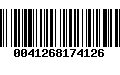 Código de Barras 0041268174126