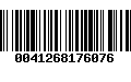 Código de Barras 0041268176076