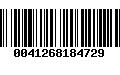 Código de Barras 0041268184729