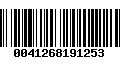 Código de Barras 0041268191253