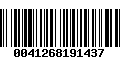 Código de Barras 0041268191437