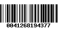 Código de Barras 0041268194377