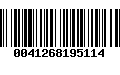 Código de Barras 0041268195114