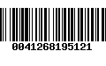 Código de Barras 0041268195121