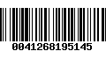 Código de Barras 0041268195145