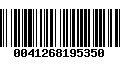 Código de Barras 0041268195350