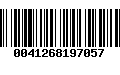 Código de Barras 0041268197057