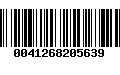 Código de Barras 0041268205639