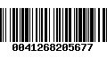 Código de Barras 0041268205677