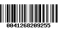 Código de Barras 0041268209255