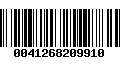 Código de Barras 0041268209910