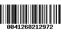 Código de Barras 0041268212972