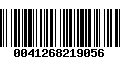 Código de Barras 0041268219056