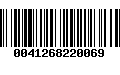 Código de Barras 0041268220069