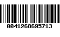 Código de Barras 0041268695713