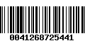 Código de Barras 0041268725441