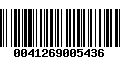 Código de Barras 0041269005436