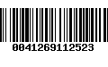 Código de Barras 0041269112523