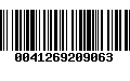 Código de Barras 0041269209063