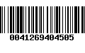 Código de Barras 0041269404505